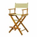 Betterbeds 220-05-021-24 24 in. Directors Chair Honey Oak Frame with Tan Canvas BE3286561